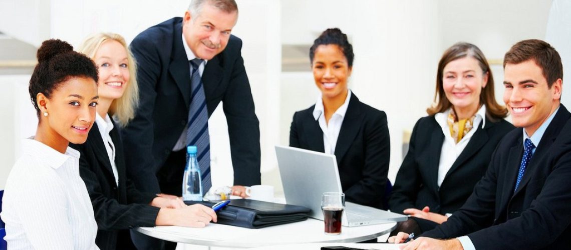 people at office